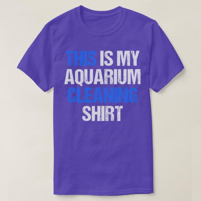 Camiseta Mi pescador limpiador de acuario (Diseño del anverso)