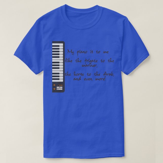 Camiseta Mi piano (Diseño del anverso)