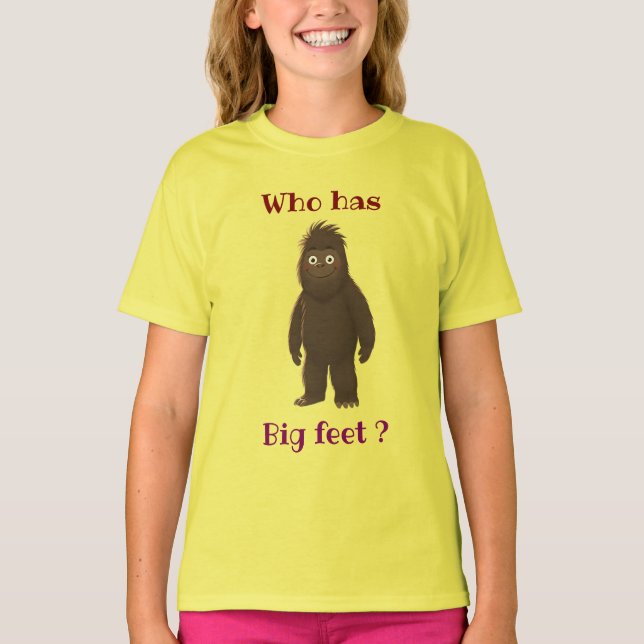 Camiseta Mi pie grande (Anverso)