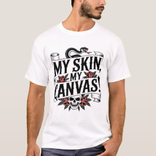 Camiseta Mi Piel, Mi Lienzo Arte de Tatuajes