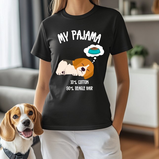 Camiseta Mi Pijama - 10% Algodón, 90% Pelo de Beagle (Subido por el creador)