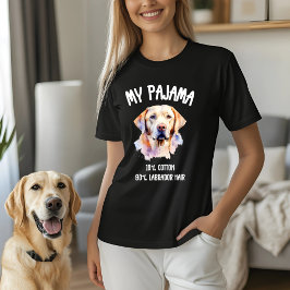 Camiseta Mi pijama - 10% algodón, 90% pelo de labrador
