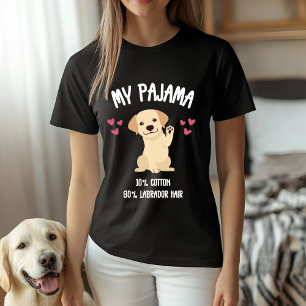 Camiseta Mi pijama - 10% algodón, 90% pelo de labrador