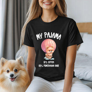Camiseta Mi pijama - pelo pomeraniano