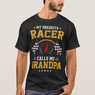 Camiseta Mi piloto favorito me llama abuelo coche Fami