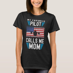 Camiseta Mi Piloto Favorito Me Llama Mamá - Mola Piloto Gra