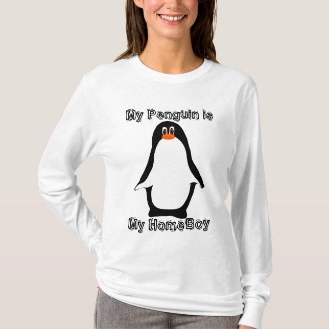 Camiseta Mi pingüino es mi Home Boy (Anverso)