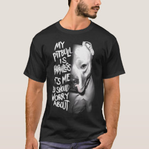Camiseta Mi Pitbull es inofensivo Yo Soy De Quien Deberías