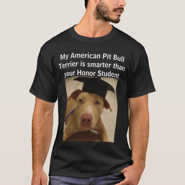 Camiseta Mi pitbull Terrier americano es más elegante que (Anverso)