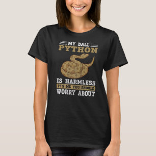Camiseta Mi Pitón de Bola Es Serpiente Inofensiva Pitón de