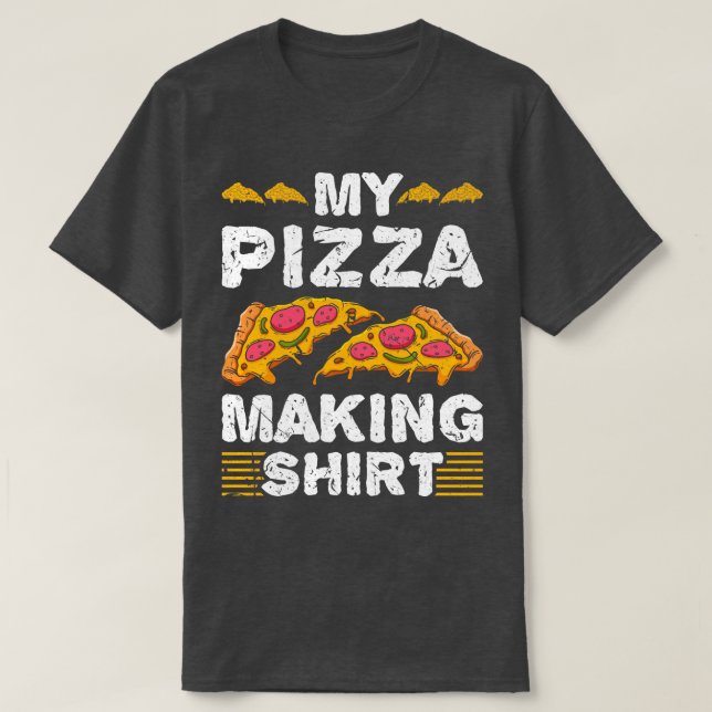 Camiseta Mi pizza haciendo (Diseño del anverso)