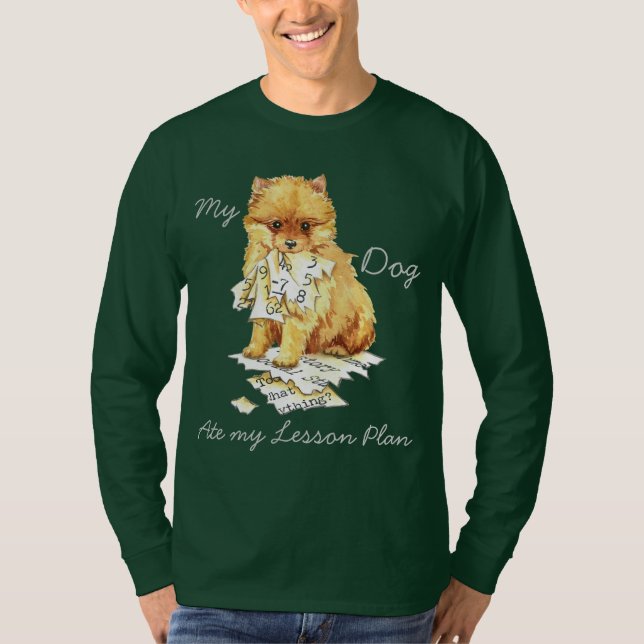 Camiseta Mi plan de aprendizaje pomeraniano (Anverso)