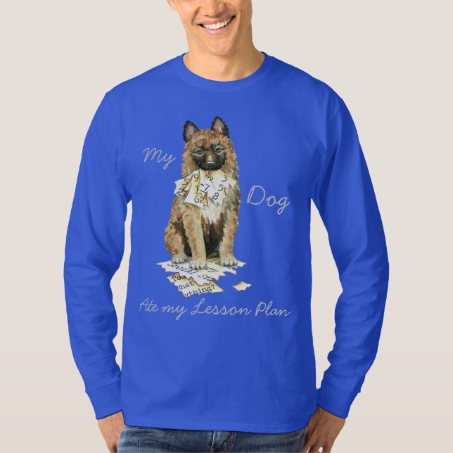 Camiseta Mi plan de clases de laekenois se comió (Anverso)