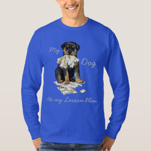 Camiseta Mi plan de clases de Rottweiler Ate My Lesage