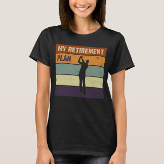 Camiseta Mi plan de jubilación jugadores de golf Boxeo