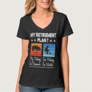 Camiseta Mi Plan De Jubilación Viene De La Pesca De Hielo E