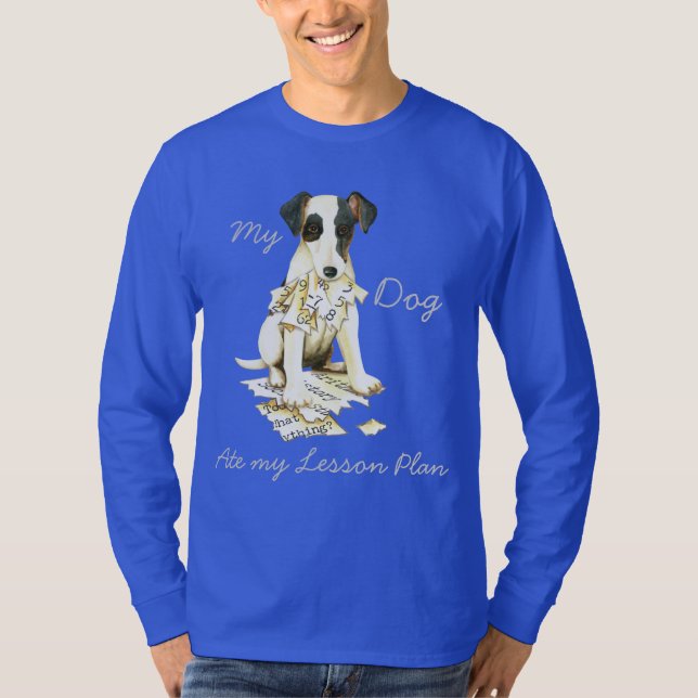 Camiseta Mi Plan de Lecciones de Mi Smooth Fox Terrier (Anverso)