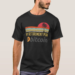 Camiseta Mi plan de retiro Bitcoin Retro BTC Crypto Crypto