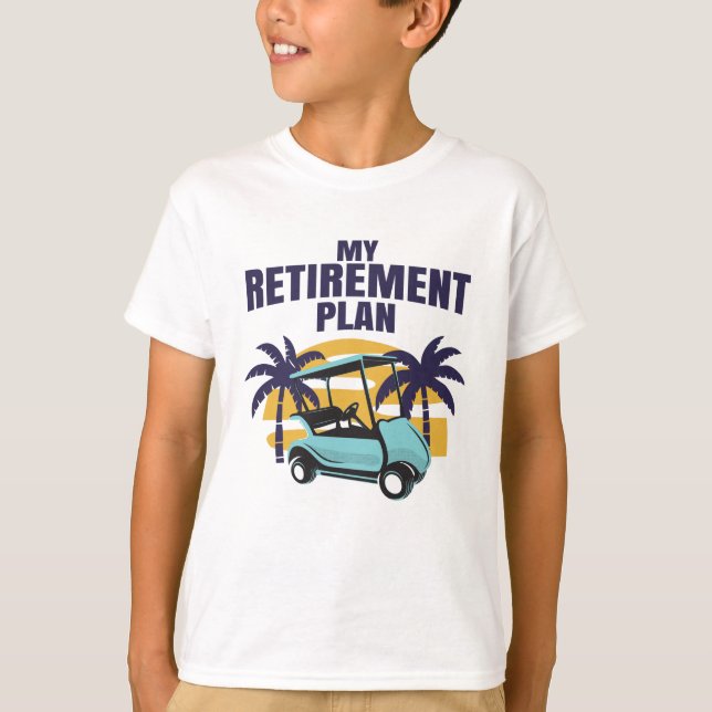 Camiseta Mi plan de retiro de golf (Anverso)
