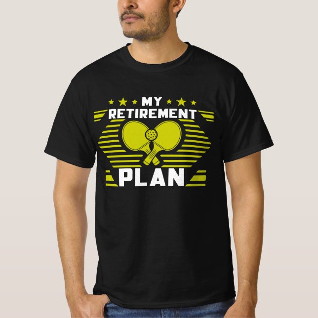 Camiseta Mi plan de retiro Divertido eslogan de pelota de b (Anverso)