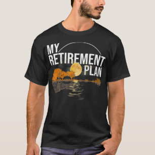 Camiseta Mi plan de retiro Guitarra Música Graciosa Jugador