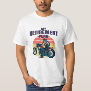 Camiseta Mi plan de retiro para la motocicleta