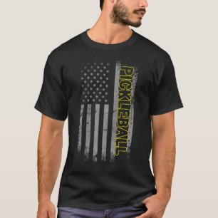 Camiseta Mi plan de retiro Pickleball Bandera de Estados Un