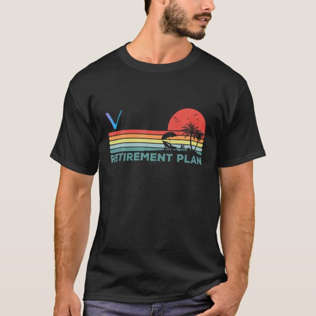 Camiseta Mi plan de retiro Vechain VET Coin Crypto Token H (Anverso)