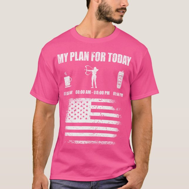 Camiseta Mi Plan Para La Caza De Cazadores De Hoy (Anverso)