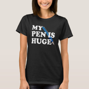 Camiseta Mi Pluma Es Una Gran Escritora Autora Humor Palabr