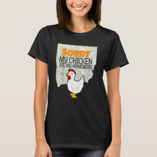 Camiseta Mi pollo comió mi escuela de profesores para niños