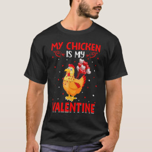 Camiseta Mi pollo es mi corazón de San Valentín Amo Pollo V