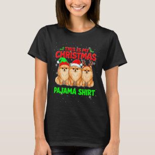 Camiseta Mi Pomerania de pijama de Navidad Pomerania de Nav