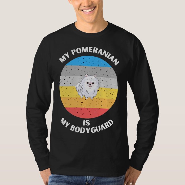 Camiseta Mi Pomerania Es Mi Guardaespaldas (Anverso)
