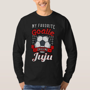 Camiseta Mi portera favorita me llama Juju Soccer Player Gr