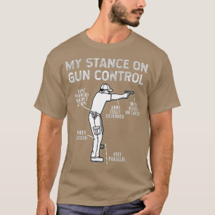 Camiseta Mi Postura Sobre El Control De Armas Segunda Enmie