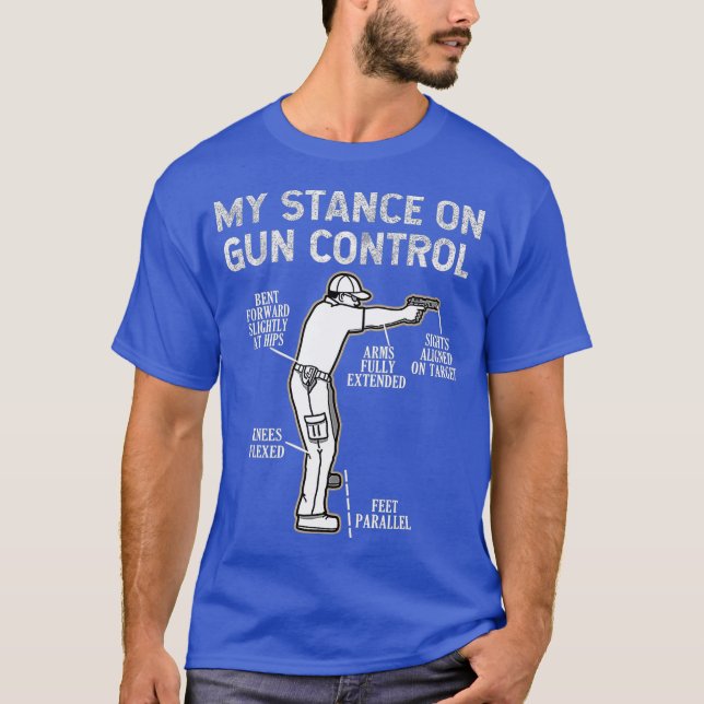 Camiseta Mi Postura Sobre El Control De Las Armas Segunda E (Anverso)
