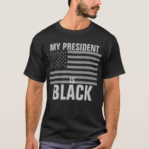 Camiseta Mi presidente es negro