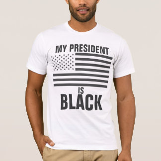 Camiseta Mi presidente es negro