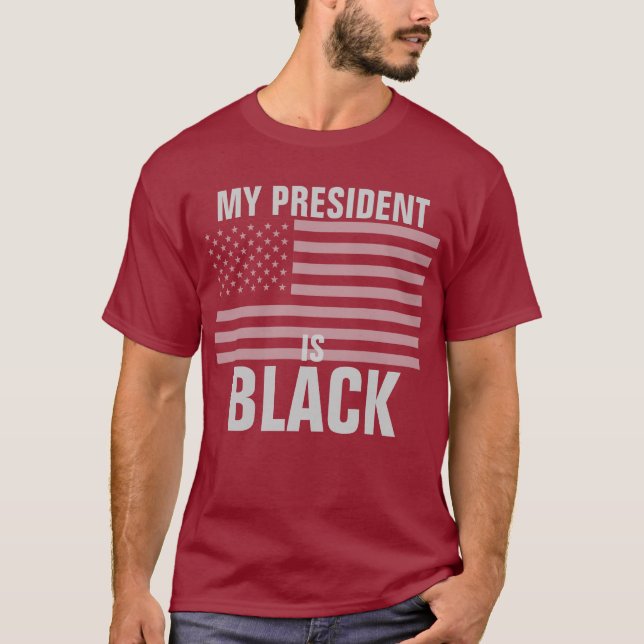 Camiseta Mi presidente es negro (Anverso)