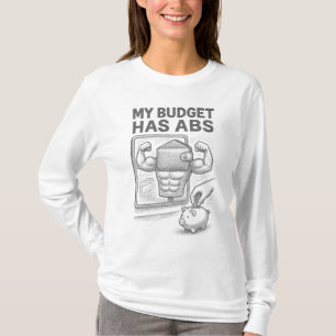 Camiseta Mi Presupuesto Tiene Abdominales Boceto Divertido