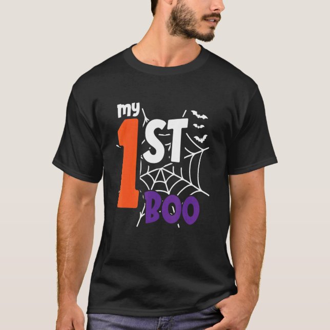 Camiseta Mi primer Boo Lazy Halloween disfraz Cute Spider W (Anverso)