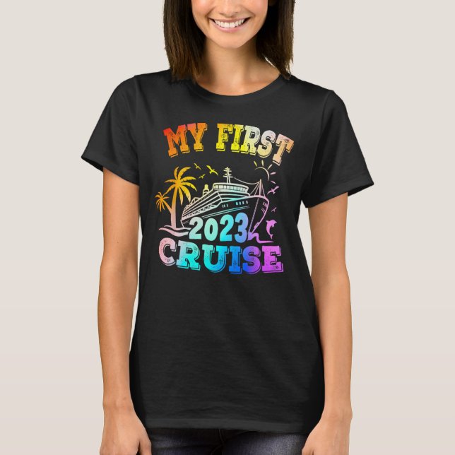 Camiseta Mi primer crucero 2023 cruceros familiares coincid (Anverso)