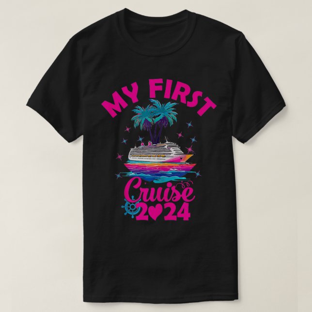 Camiseta Mi primer crucero 2024 cruceros familiares coincid (Diseño del anverso)