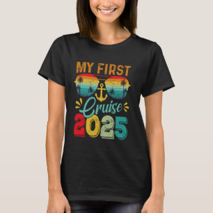 Camiseta Mi Primer Crucero 2025 Viaje Oceánico Viaje Tropic