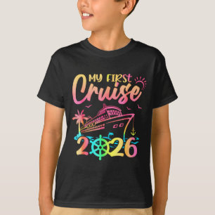 Camiseta Mi primer crucero 2026 Divertido crucero de vacaci