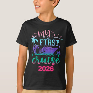 Camiseta Mi primer crucero 2026 viaje de vacaciones familia