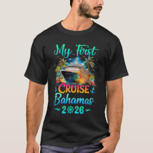 Camiseta Mi Primer Crucero Bahamas 2026 Viaje Familiar Crui