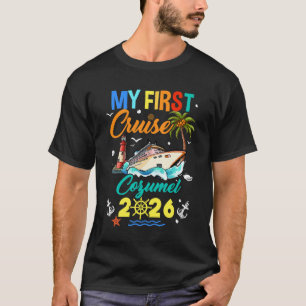 Camiseta Mi Primer Crucero Cozumel 2026 Vacaciones Familiar