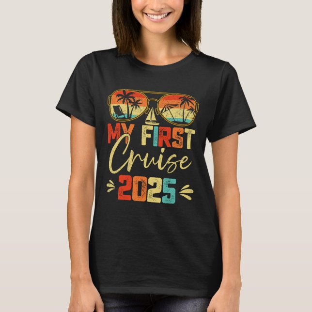 Camiseta Mi primer crucero de vacaciones en familia 2025 T (Anverso)